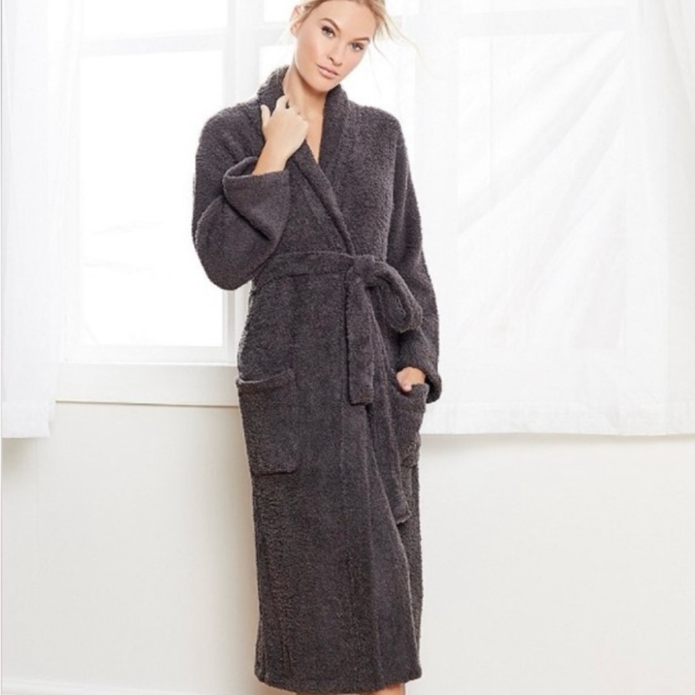 Barefoot Dreams Soft Gray Chic Robe - Picture 1 of 4